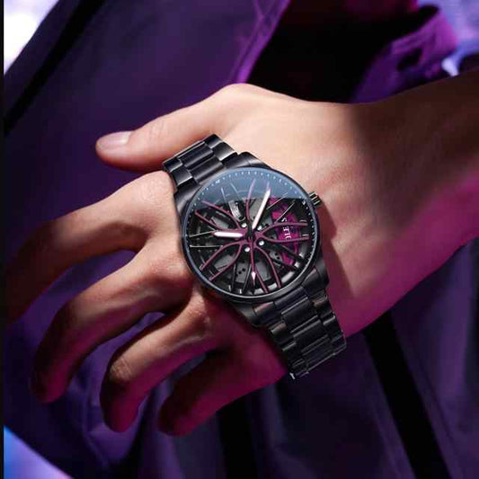 Montre "Zénith Noir" L’Alliance Parfaite Entre Luxe & Performance Automobile