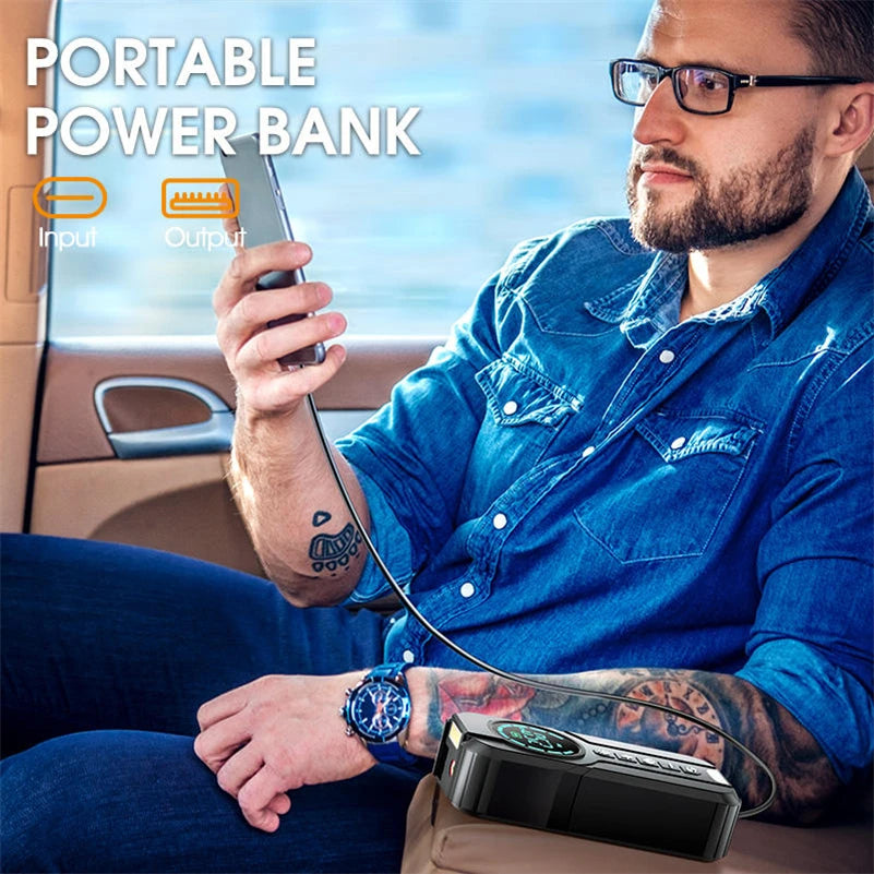 PowerPump Max — Le compresseur intelligent qui gonfle, éclaire et démarre votre voiture !